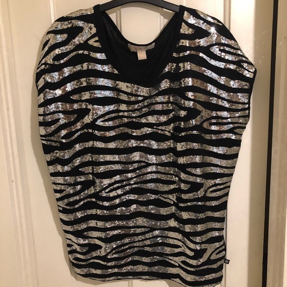 Michael Kors Tops - Silver Sequin Michael Kors top, NWOT